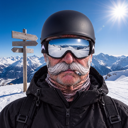 Grandpa Face Ski Mask