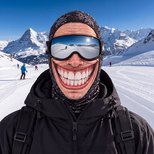 Grin Face Ski Mask - Pearly Whites