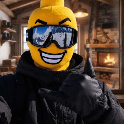 Yellow-Head Ski Mask - Say Cheese
